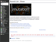 Tablet Screenshot of barricklab.org